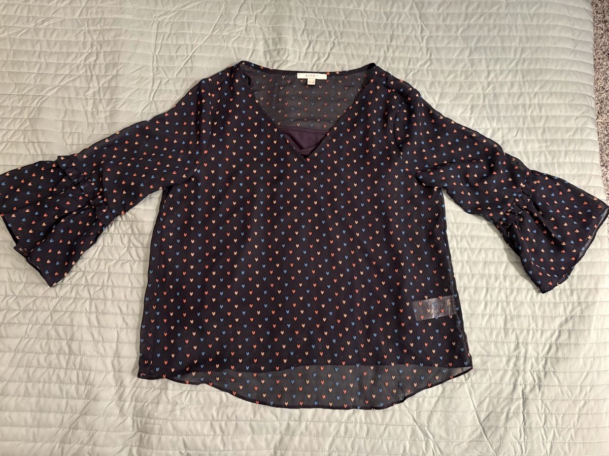 Esprit Camicette: Esprit Bluse mit Herzchenmuster, Grösse 42, Sommerlich! – Usato da Rikon im Tösstal venduto da miarosen 3