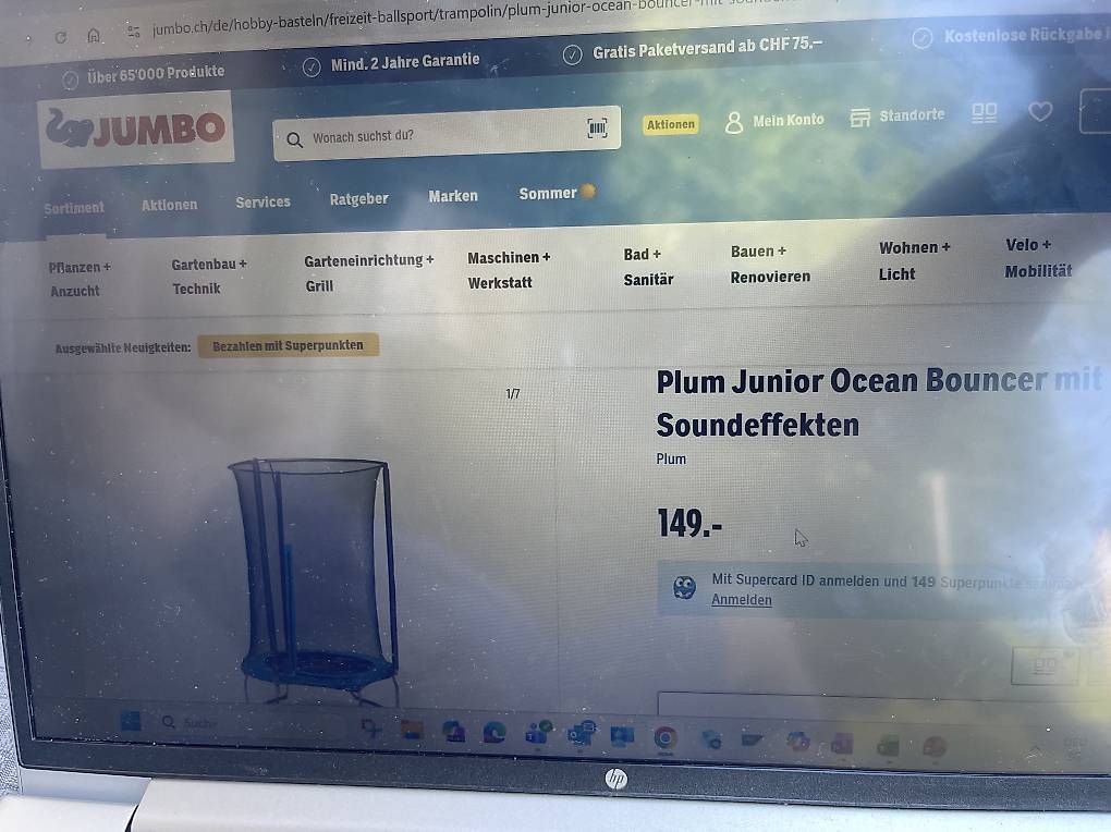 Trampolini: Plum Kinder Trampolin mit Garantie – Usato da Zürich venduto da Fra_maj 3