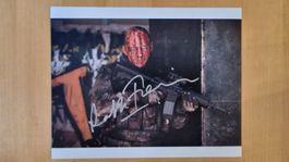 Ralph Fiennes, Original Autogramm auf Grossfoto in Farbe