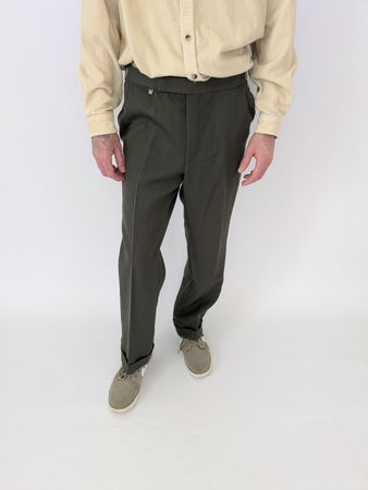 Trevira Herren Hose, olivgrün, Grösse 50, Top Zustand!