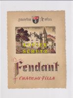 Etikette - Fendant "Château-Villa" 1960 (gelocht) /bd