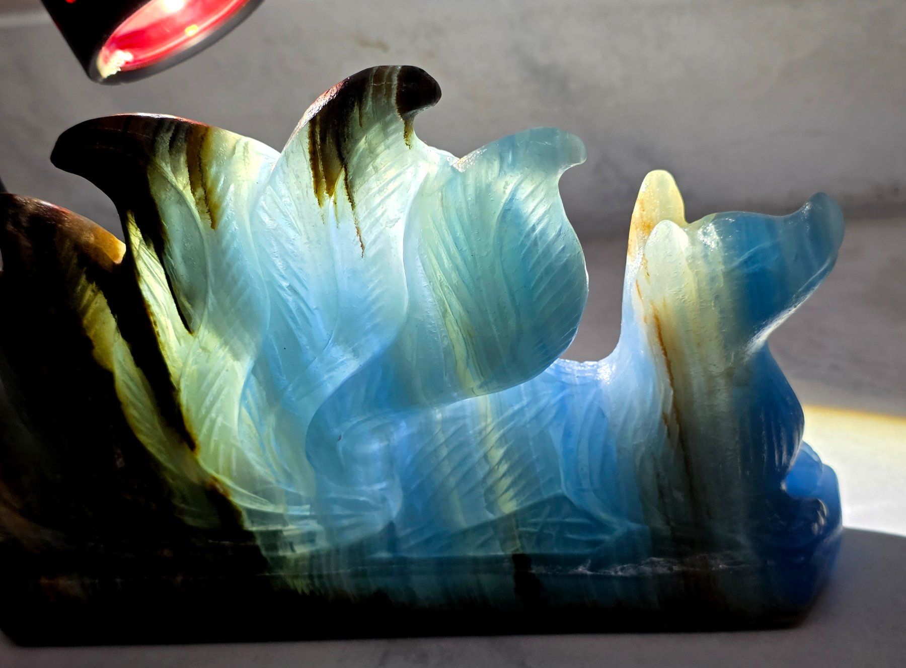 Minerali & Pietre curative: Blauer Onyx Fuchs A 641g – Nuovo e nell'imballaggio originale da Matzingen venduto da Shay_Crystalz 1