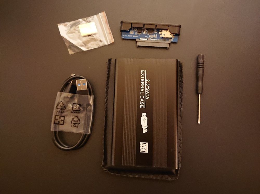 NEU - Case Hülle SATA Externe HDD 2.5 USB 3.0 - Alu - Black (Neu und ...