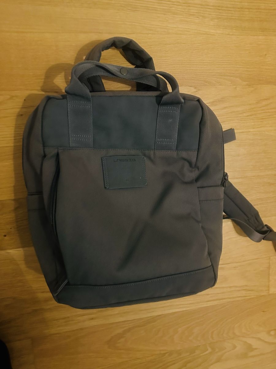 Lässig Borse & Zaini: LÄSSIG Wickelrucksack Vividal Grau, Anthrazit – Usato da Reinach BL venduto da Vale1712 1