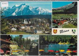 Flims - Postplatz Waldhaus mit Postauto