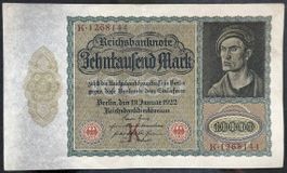 Reichsbanknote 10000 Mark, Berlin 1922, Top Zustand!