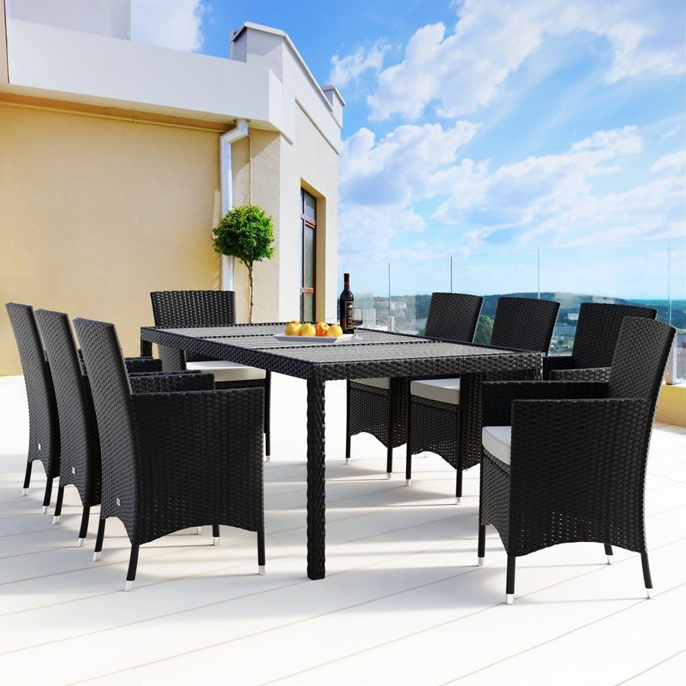 Set de table et chaises: Polyrattan Sitzgruppe 9 teilig – Neuf avec emballage d'origine à Winterthur par aredo 1