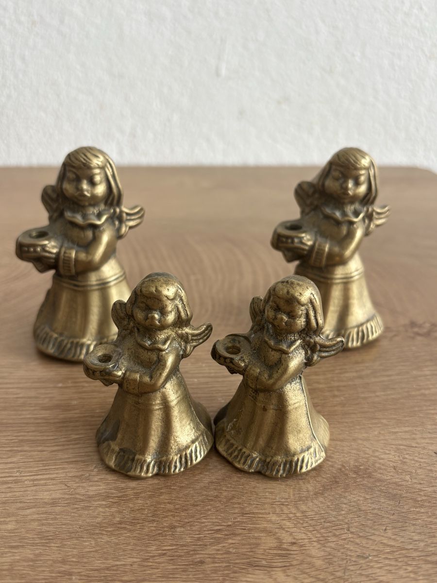 Kerzenständer: Antikes Engel Kerzenhalter Set 4 Stück – Gebraucht aus Orpund von BlackEagel80 1