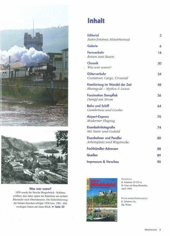 Riviste & Magazine: Bahn im Mittelrheintal – Usato da Vilters venduto da Pwuest78 1