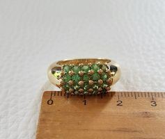 Gold 585 Massiv Ring Mit Steine