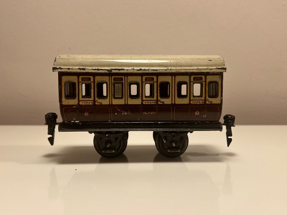 Wagon Märklin Ancien échelle 0 - 18510 à Parois Hautes Boîte Vintage