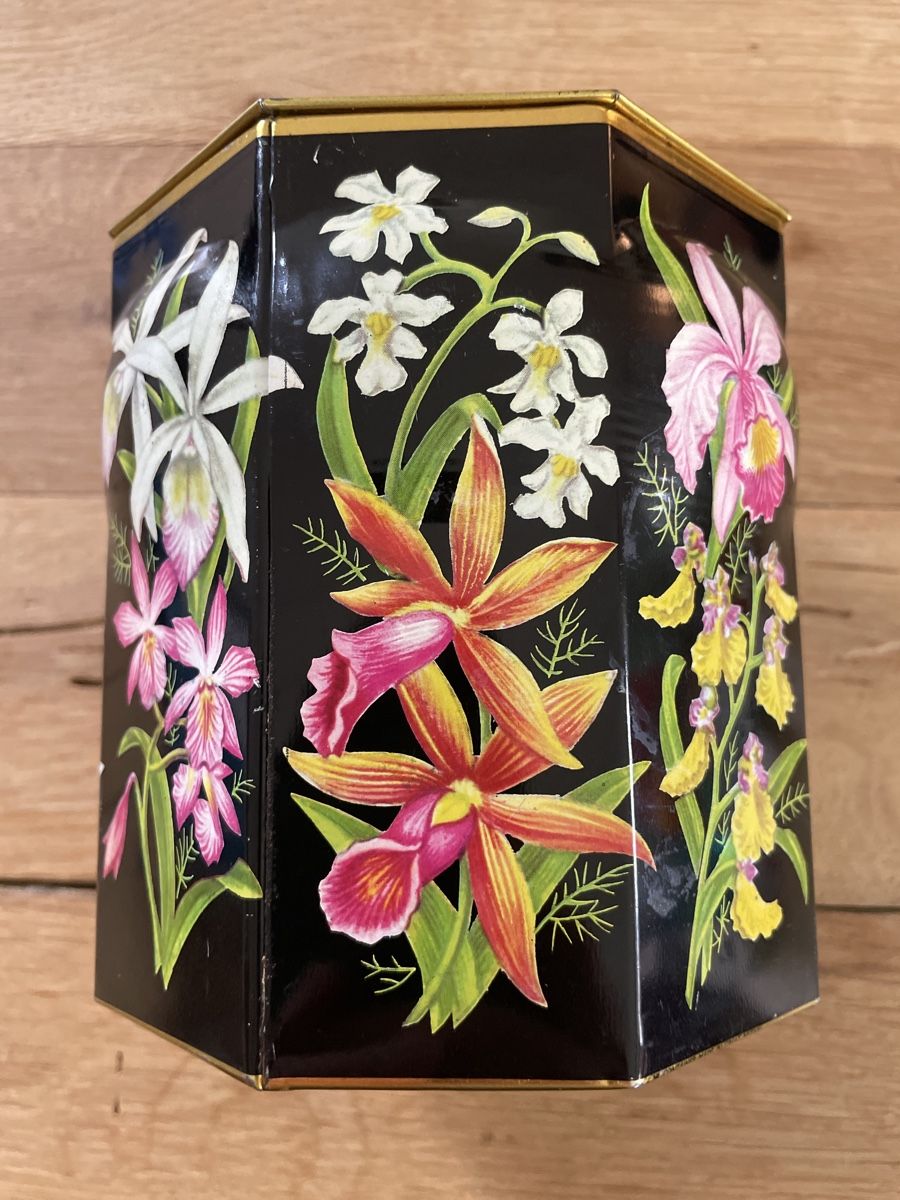 Dosen: Antike Blechdose mit Blumenmotiv für Tee oder Kaffee – Gebraucht aus Winterthur von cheerio97 5