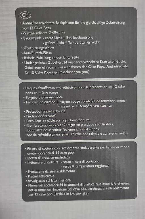 Elettrodomestici da cucina: Cake Pop Maker, neu & unbenutzt – Usato da Sulgen venduto da Buis2207 1