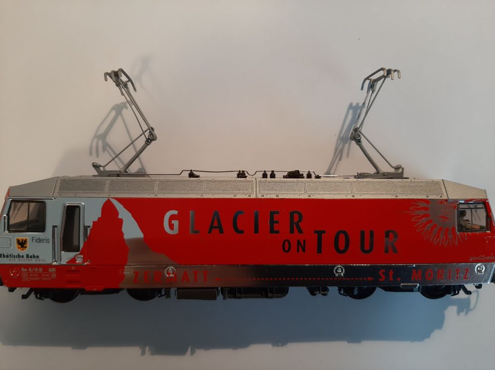 Bemo Modelleisenbahnen: Bemo H0m 1359 161 RhB Ge 4/4 III 651 "Glacier on Tour" Sound – Gebraucht aus Thun von Schwarzsee48 7