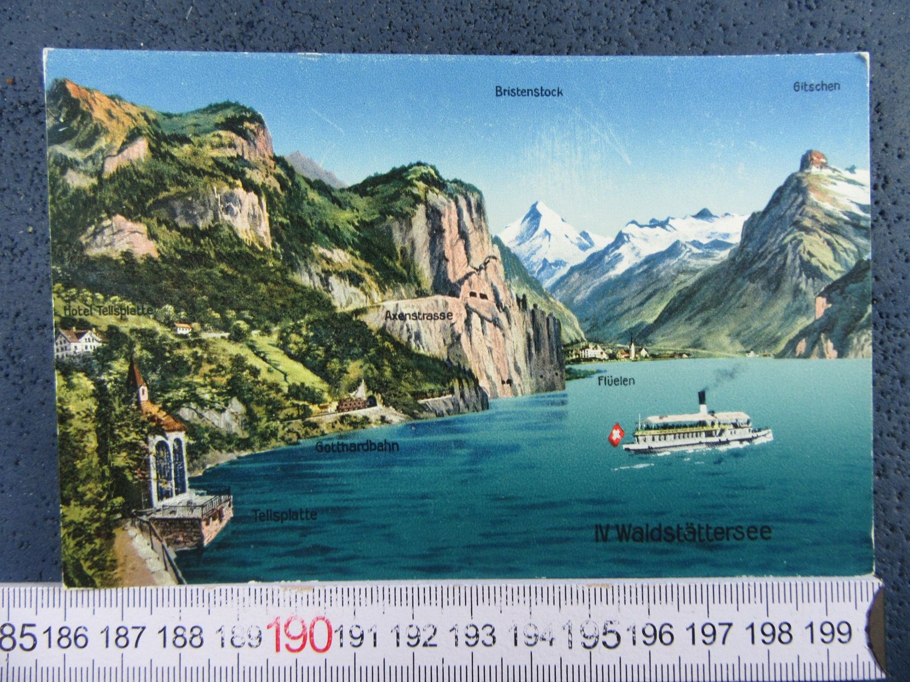 Cartoline postali: 4WALDSTÄTTERSEE RADDAMPFER GOTTHARDBAHN URI AK – Usato da Ettingen venduto da Hausi4711