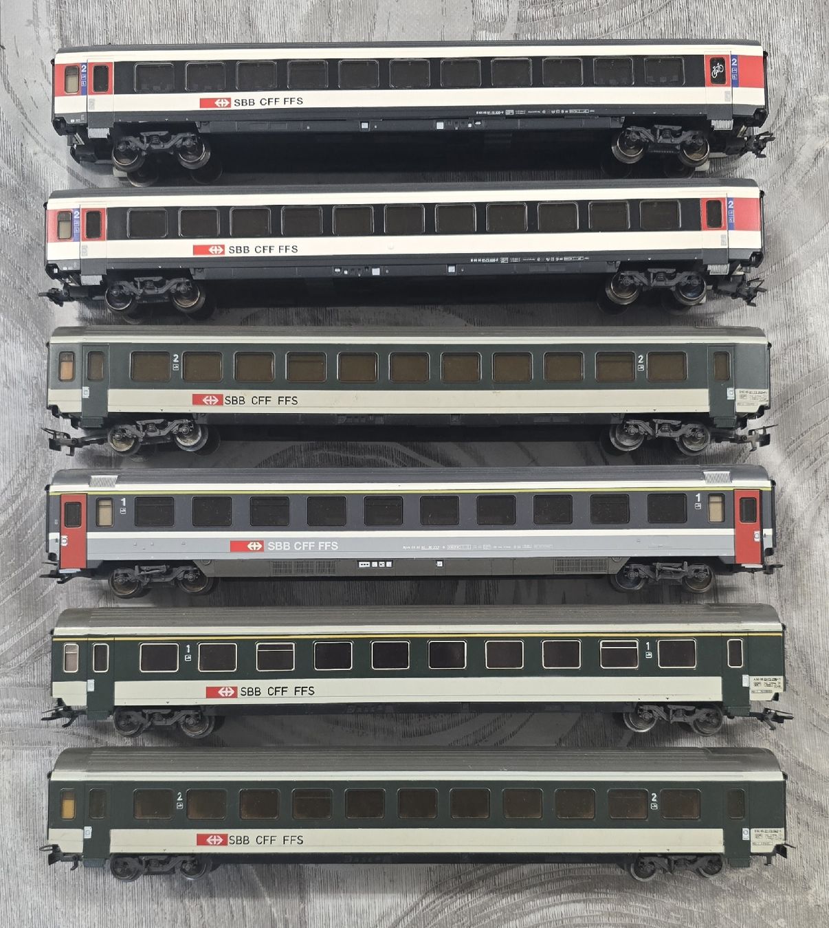 Märklin Modellini di ferrovie: 6 voitures CFF – Usato da la cibourg venduto da t-m-a