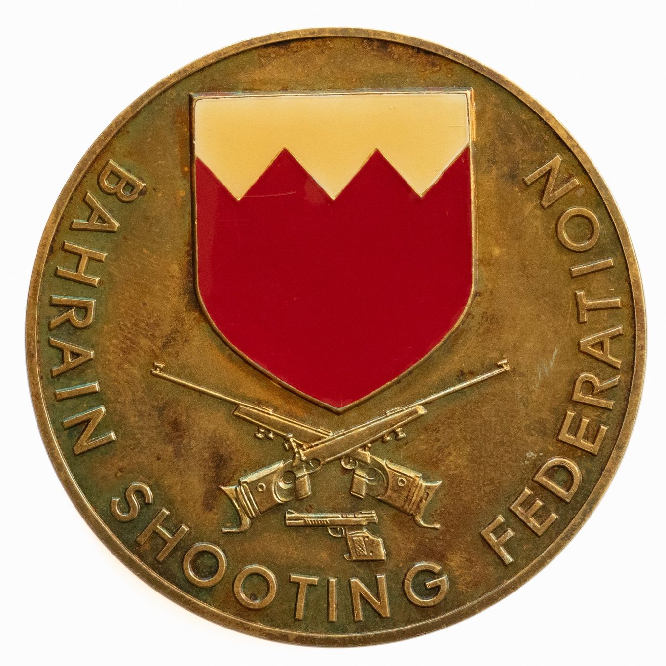 Medaglie: Bahrain Medaille Shooting Federation – Usato da Rotkreuz venduto da num_6343