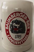 Bierkrug Baumberger Bier Langenthal