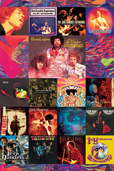 Poster & Bilder: Poster Jimi Hendrix Album Covers – Neu und originalverpackt aus Schwyz von rs-trend