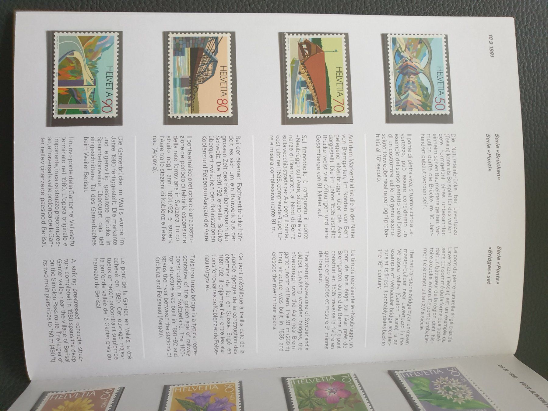 Tutti i francobolli: Jahresbuch CH Briefmarken1991 postfrisch Top – Nuovo (secondo la descrizione) da Frauenfeld venduto da Kasico 7