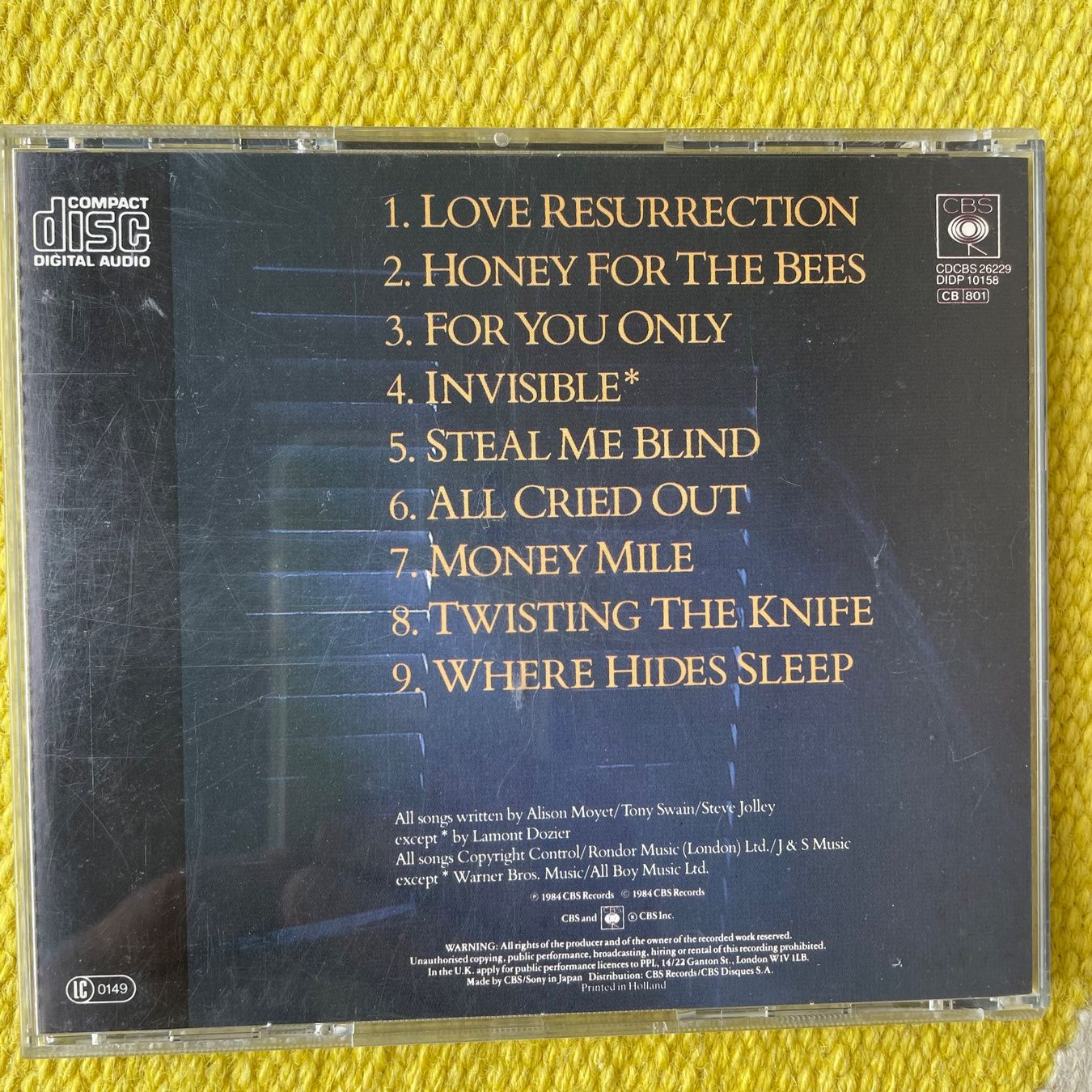 CDs: ALISON MOYET-ALF – D'occasion à Rorschacherberg par CD-Roli 1