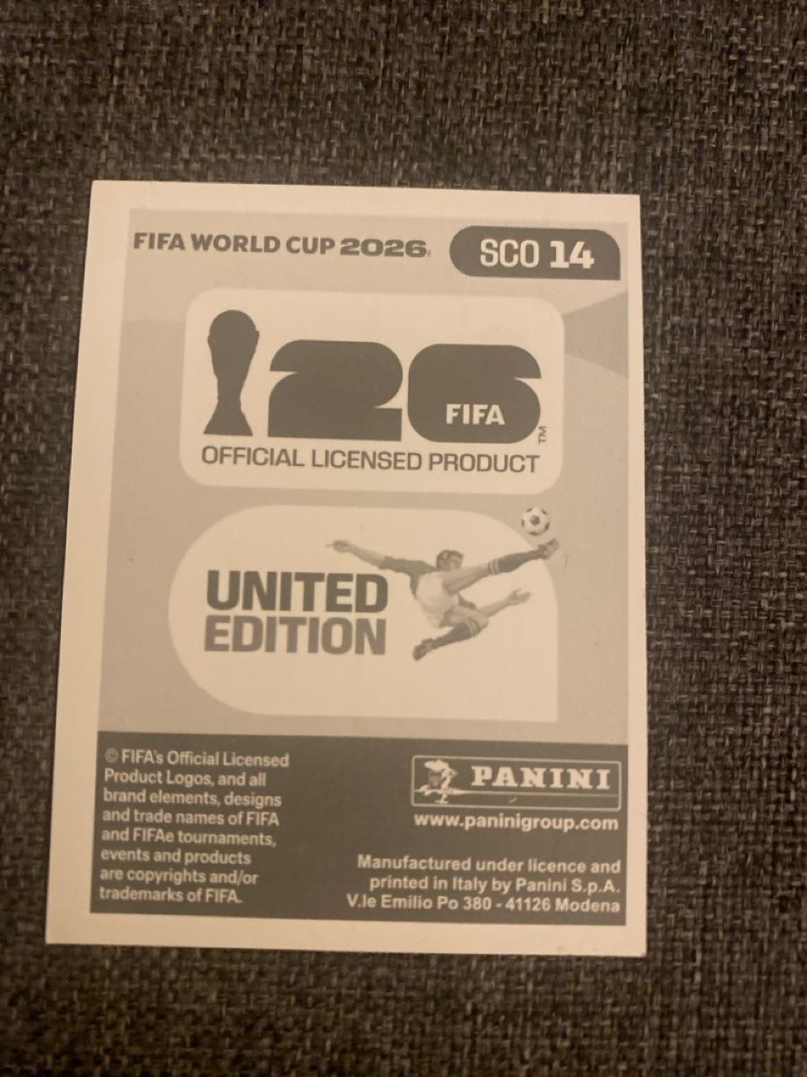 Panini Sammelbilder & Trading cards: PANINI SCO 14 FIFA World Cup 2026  – Neu (gemäss Beschreibung) aus Baden von Dunkelheit 1