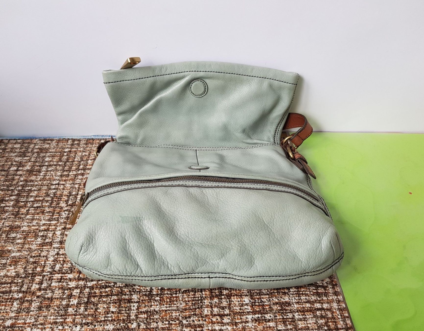 Fossil Taschen für Damen: Fossil Leder Handtasche/Umhängetasche – Gebraucht aus Basel von Birs868 5