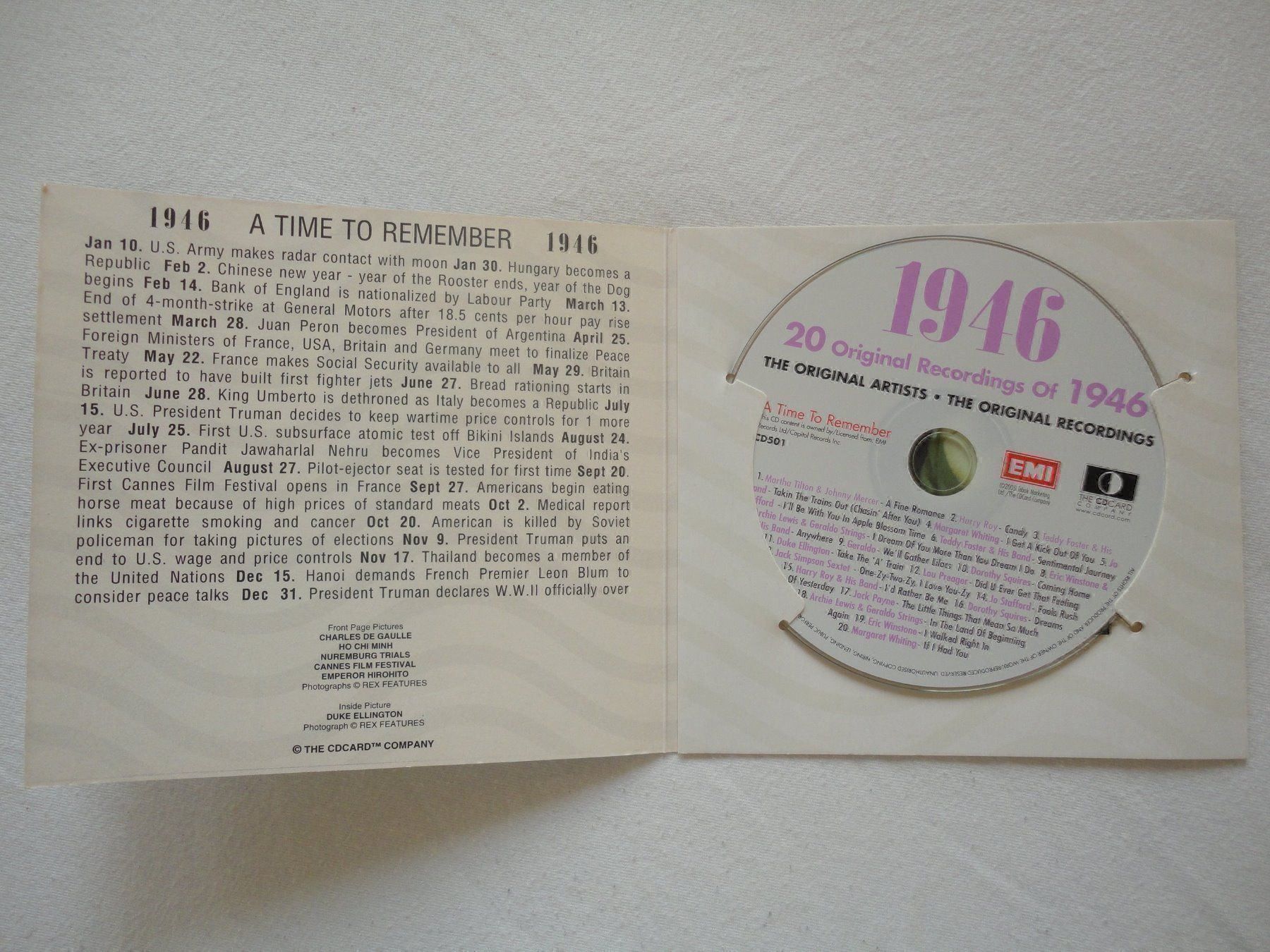 CD: CHRONIK 1946 AUF CD – Nuovo e nell'imballaggio originale da Moosseedorf venduto da haro01 2