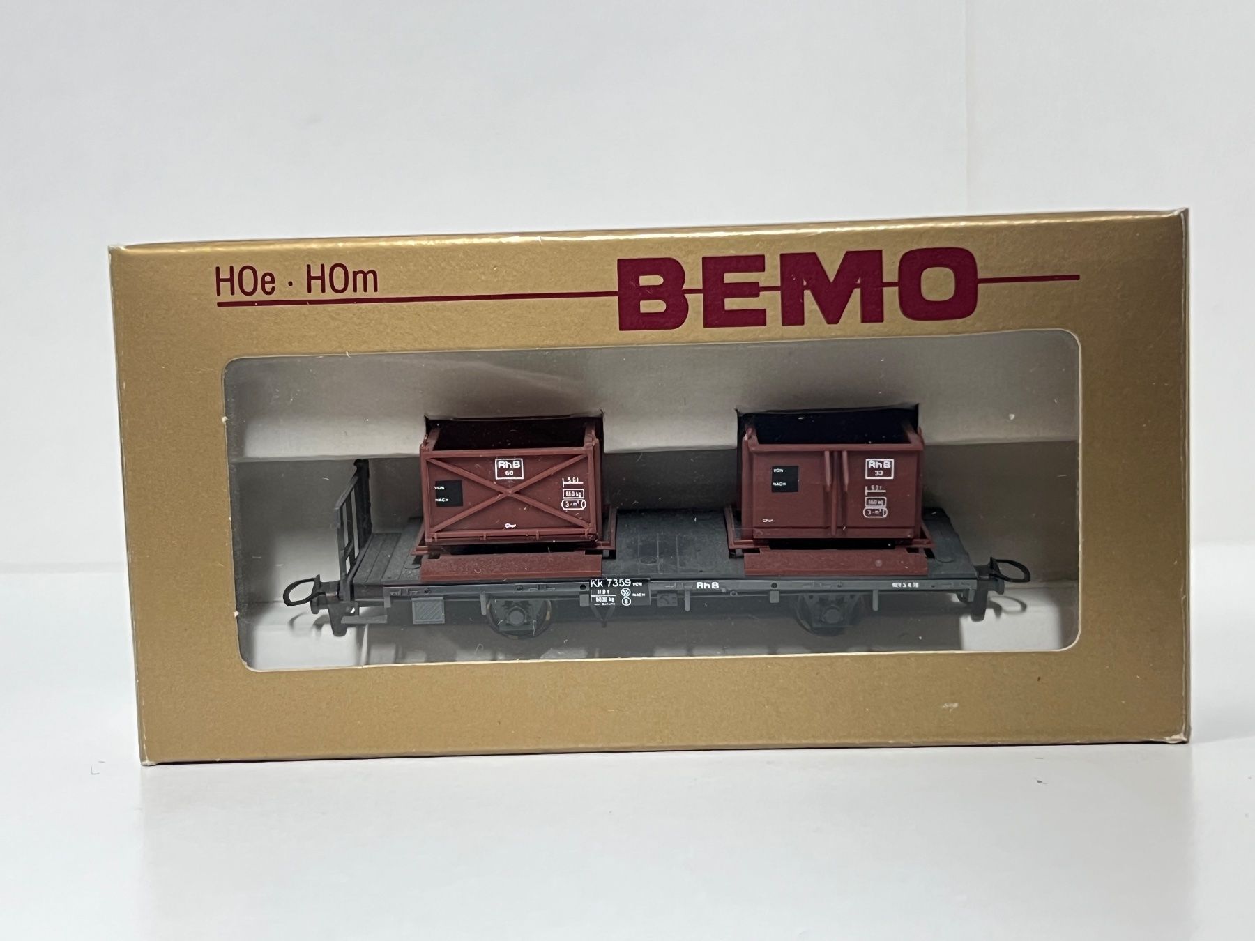 Bemo Modellini di ferrovie: BEMO 2250 179 RhB KK 7359 – Nuovo e nell'imballaggio originale da Neuenhof venduto da ludovicco