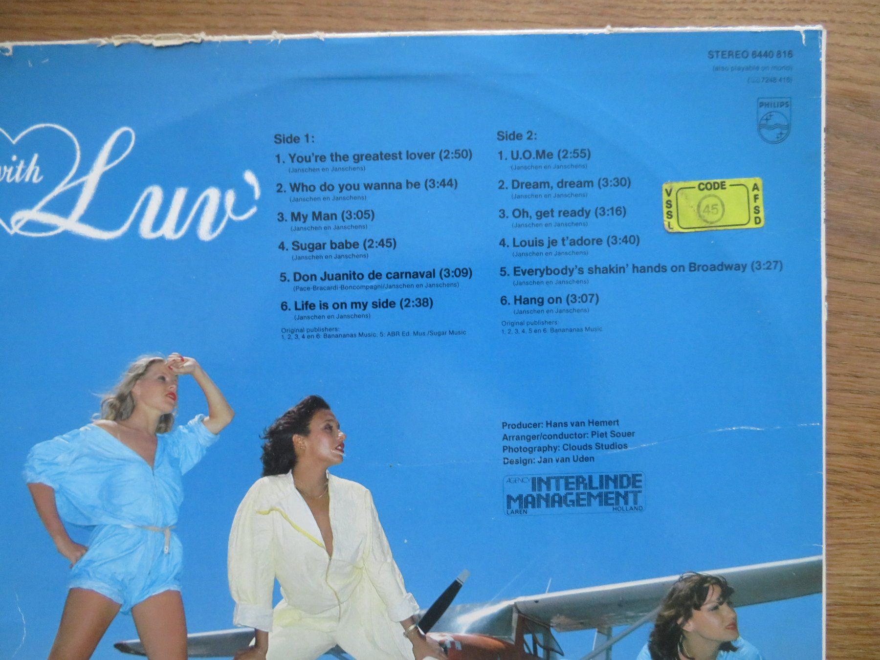 Dischi in vinile: Luv' - With Luv' - Vinyl LP Platte – Nuovo (secondo la descrizione) da Zürich venduto da max_cp5f 1