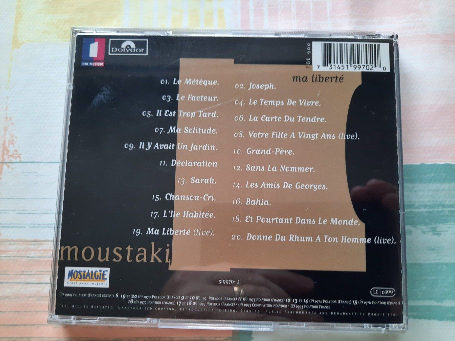 CD: CD Moustaki - ma liberté – Usato da Pully venduto da bro_n52j 1