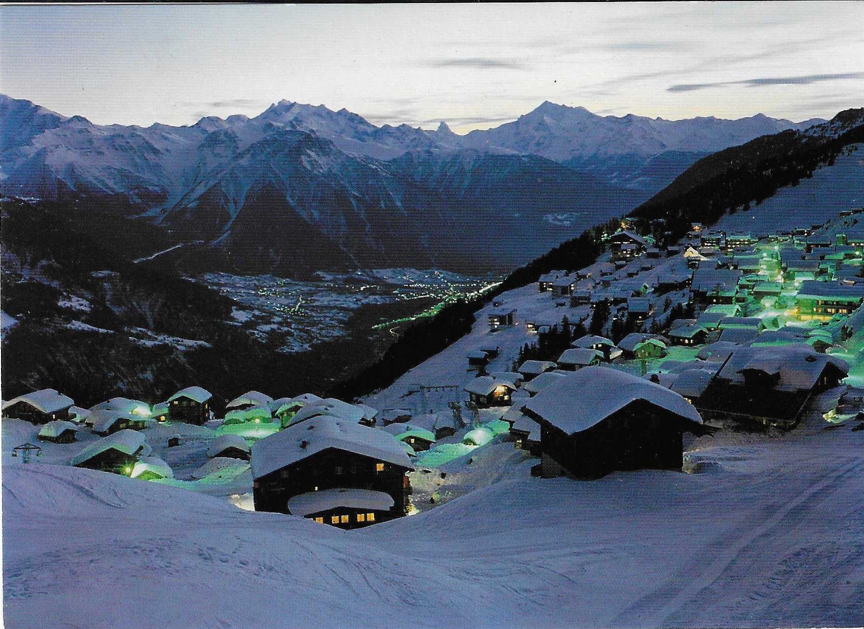 Cartoline postali: Winterabend auf Bettmeralp VS – Usato da Rothrist venduto da Stranglehold
