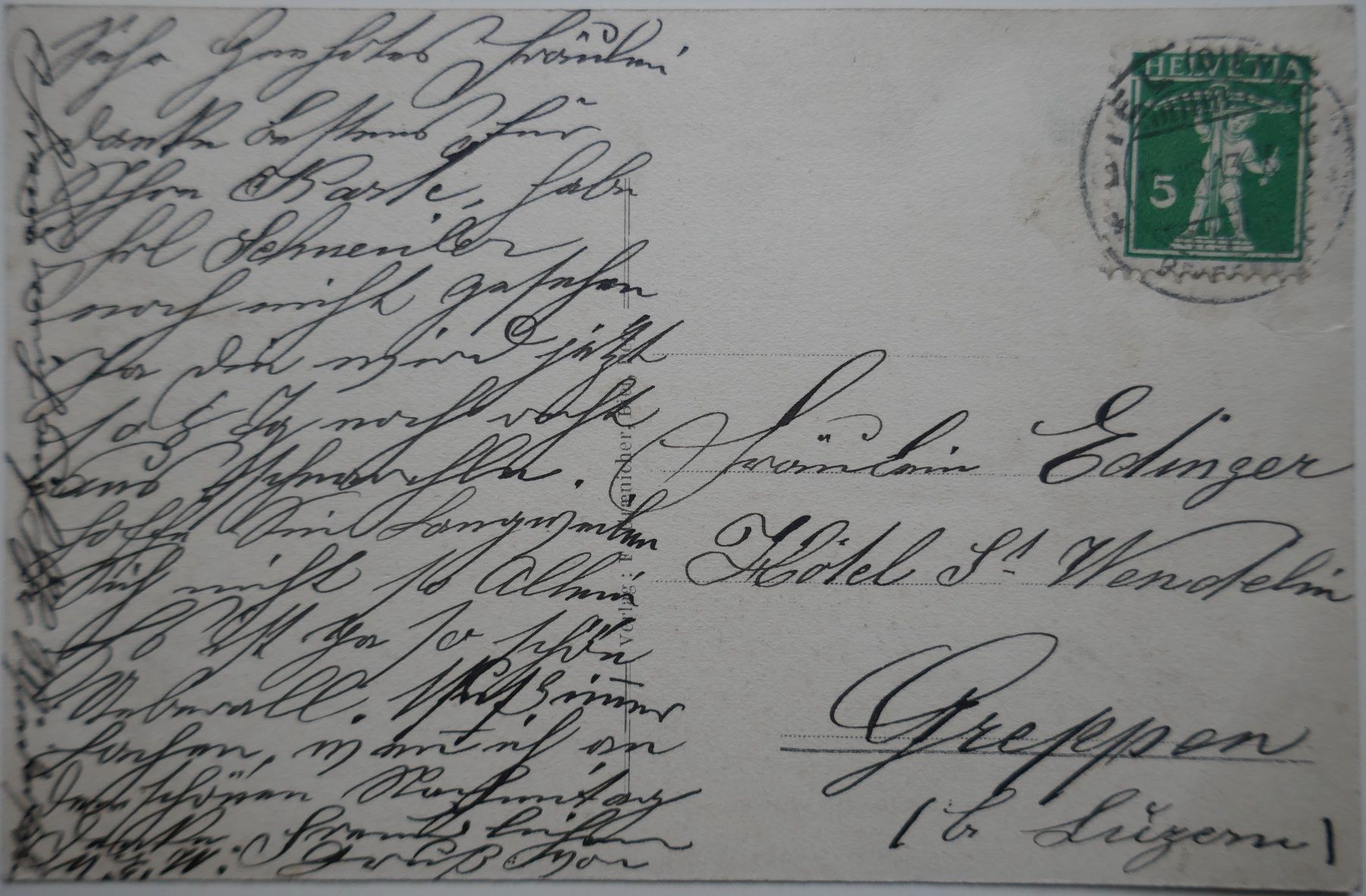 Ansichtskarten: Postkarte 1913 Biel - Unterer Quai – Gebraucht aus Möhlin von PHILABARTIS 1