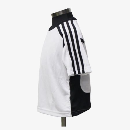 adidas Kinder Fussball Trikot  T-Shirts weiss/schwar /Gr.128