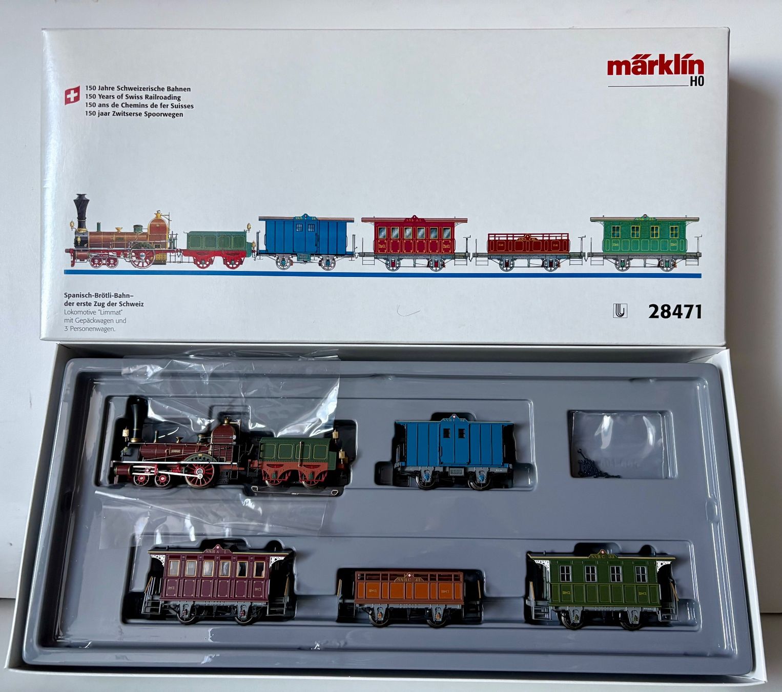 Märklin Modellini di ferrovie: MÄRKLIN, "Spanisch Brötli Bahn" Unbespielt – Nuovo e nell'imballaggio originale da Gipf-Oberfrick venduto da Wadi70 1