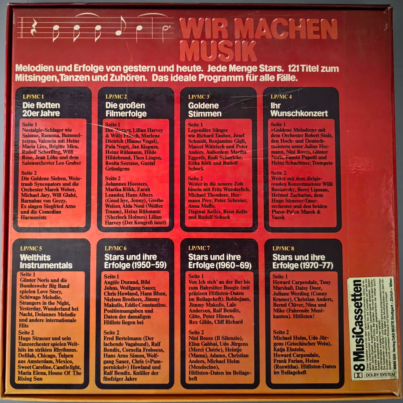 Musicassette: Various 8 MC's – Wir Machen Musik – Usato da Root venduto da atelier22 1