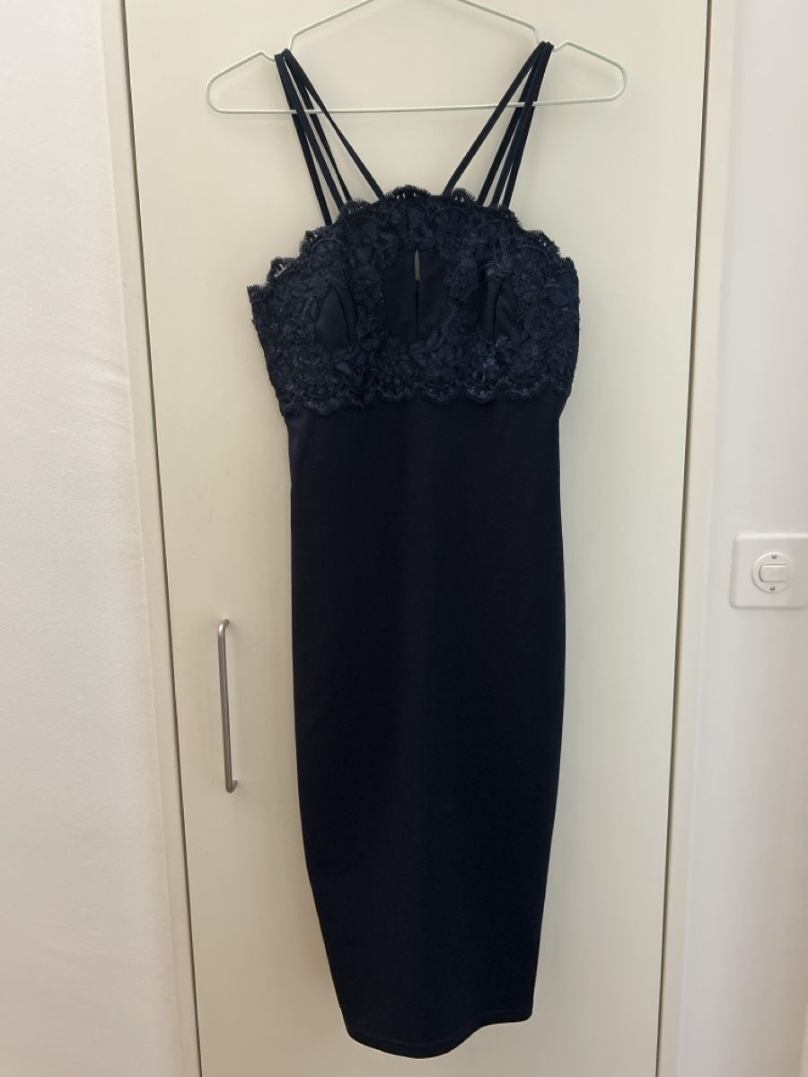 Vestiti: Cocktailkleid mit Spitze dunkelblau – Usato da Winterthur venduto da Guizza93