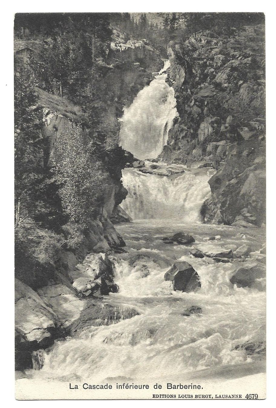 Cartoline postali: Postka 22.VIII.08 / / mit Ma Nr. 104 / Martigny - Châtelard – Usato da Gordola venduto da tist 1
