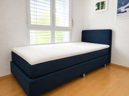 Micasa Boxspringbett Henry 90x200 blau inkl. Topper