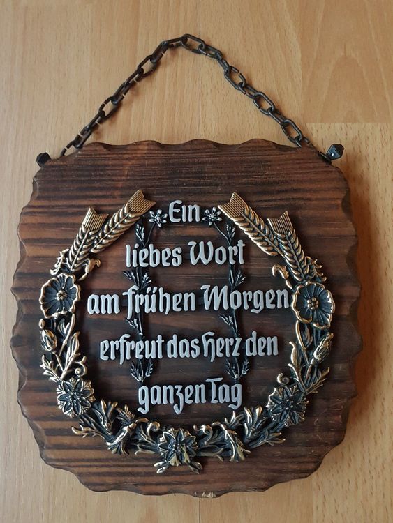 SPRUCHBILD EIN LIEBES WORT AM FRÜHEN ERFREUT DAS HE Kaufen