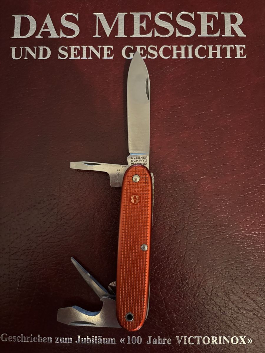 Schweizer Armee Coltelli tascabile: Elsener Soldatenmesser rot 1962 – Usato da Allenwinden venduto da Lb3 1