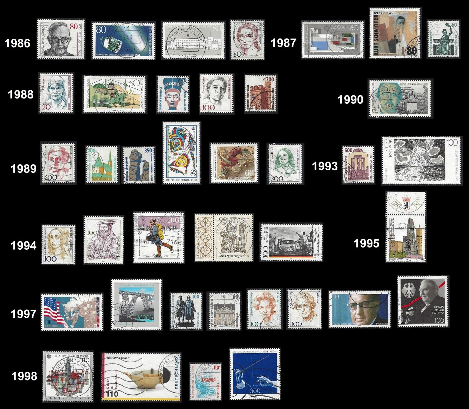 Tutti i francobolli: tolle Sammlung Deutsche Post/Bundespost/Berlin 1946 - 2006 – Usato da Baar venduto da miam8 7