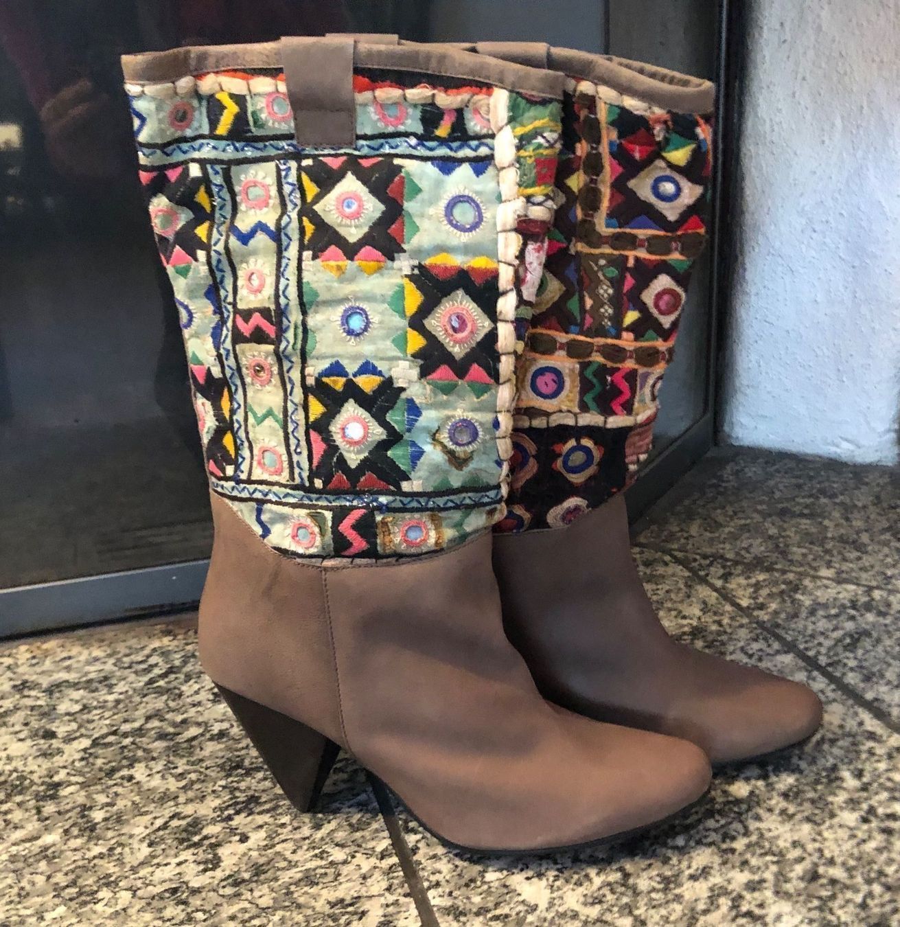 Damenschuhe: Antik Batik Stiefel – Neu (gemäss Beschreibung) aus Baden von Tiffany6878 4