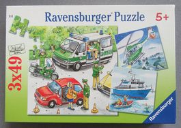 Ravensburger Puzzle - Polizeieinsatz - 3 Puzzle