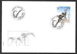 FDC 1196 Steinbock ET St. Gallen 7.3.2006