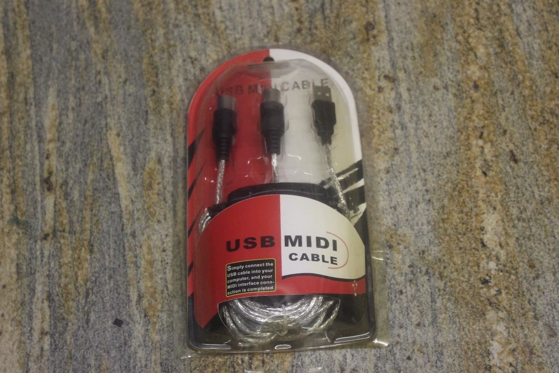 Kabel: USB MIDI Adapter Kabel PC Restposten – Neu (gemäss Beschreibung) aus Kirchdorf AG von Lionstein 2