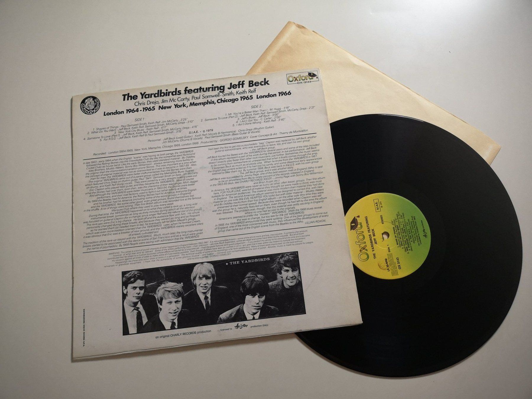 Dischi in vinile: THE YARDBIRDS -FEAT. JEFF BECK – Usato da Grafenried venduto da House-of-Oldies 1