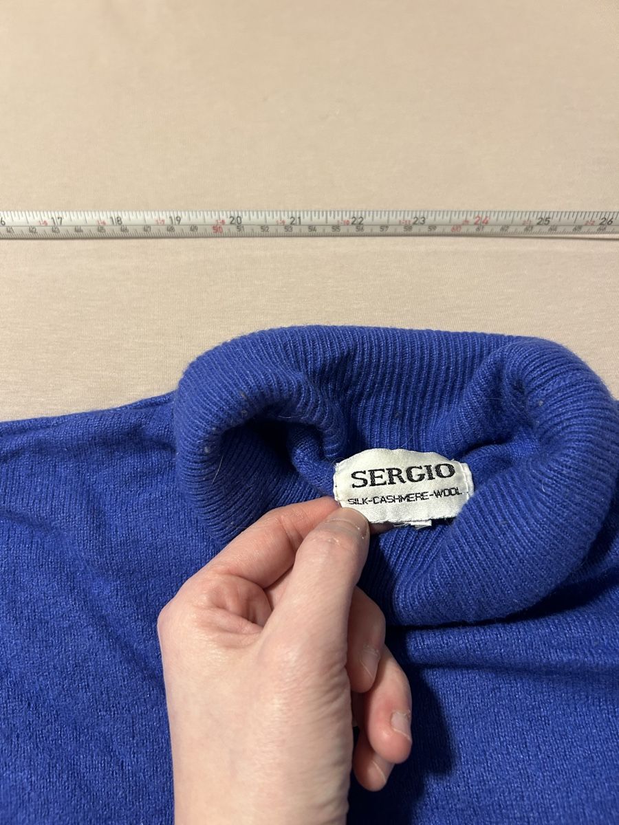 Maglioni & Felpe: Pull en cachemire et soie Sergio, bleu cobalt,hiver! – Usato da Morges venduto da cat_6cm9 5