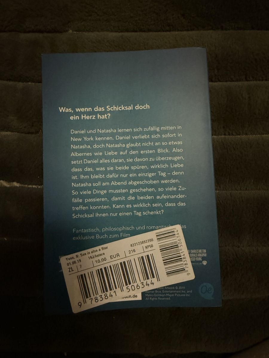 Bücher: Buch - The sun is also a star – Gebraucht aus Gossau SG von laura_dema 1