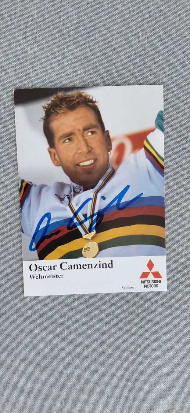 Autografi: Autogrammkarte Oscar Camenzind – Usato da Schmerikon venduto da Olympia04
